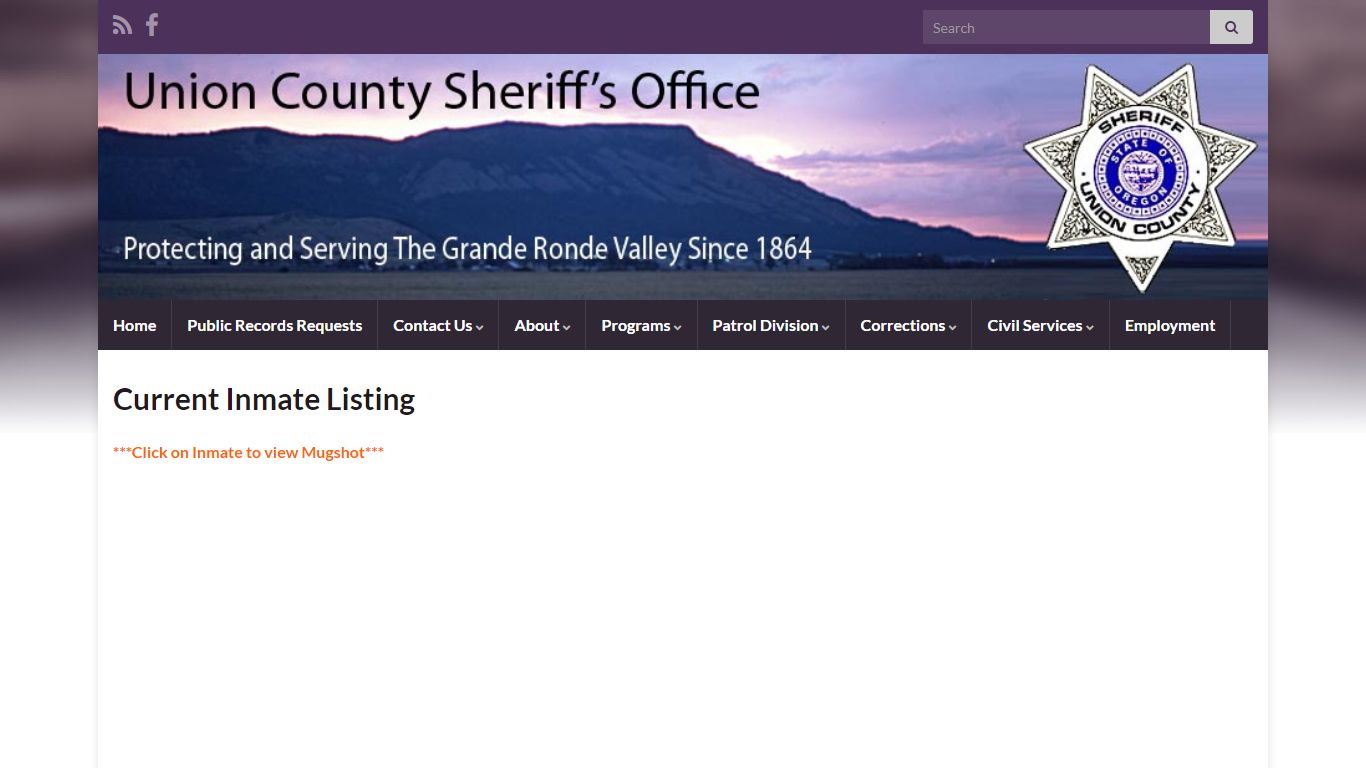 Current Inmate Listing – unioncountysheriff.us